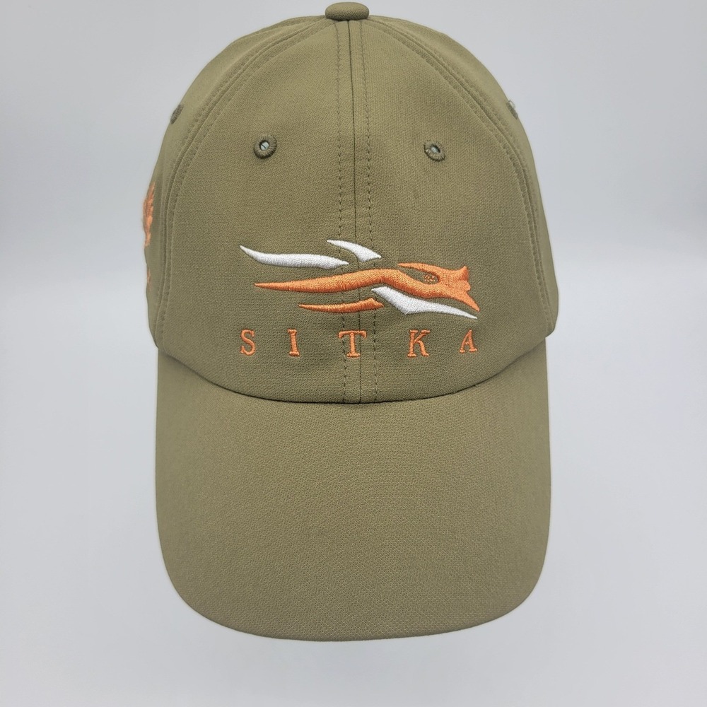 Sitka Gear Flint Oak Hunting Hat Mens OSFA Olive Green Adjustable Ball Cap
